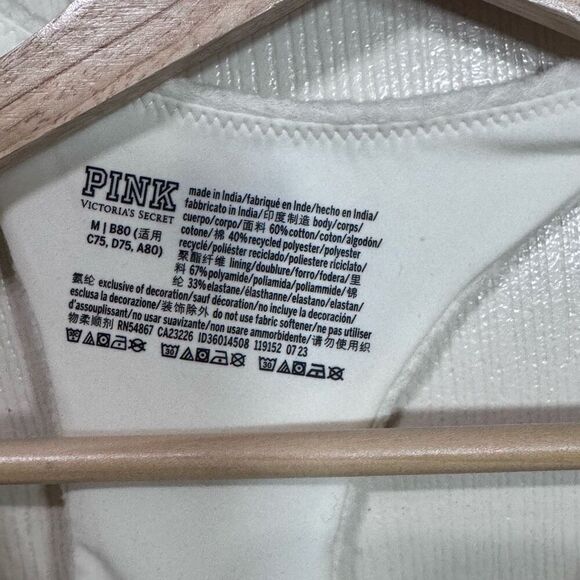 VS PINK Reverse Fleece Lounge Bra Toppur medium - Picture 6 of 6